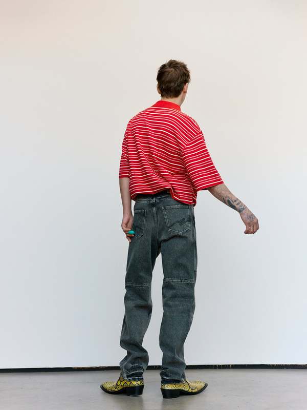Martine Rose Panelled Jean - Black | Garmentory