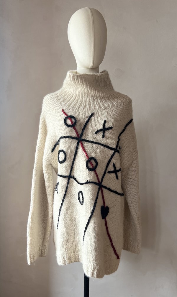 Tic-Tac-Love Wool Sweater Tic-Tac-Love Wool Sweater