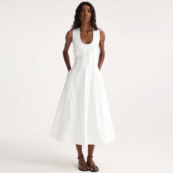 slim fit dress slacks Inna Poplin Maxi Dress main image 0