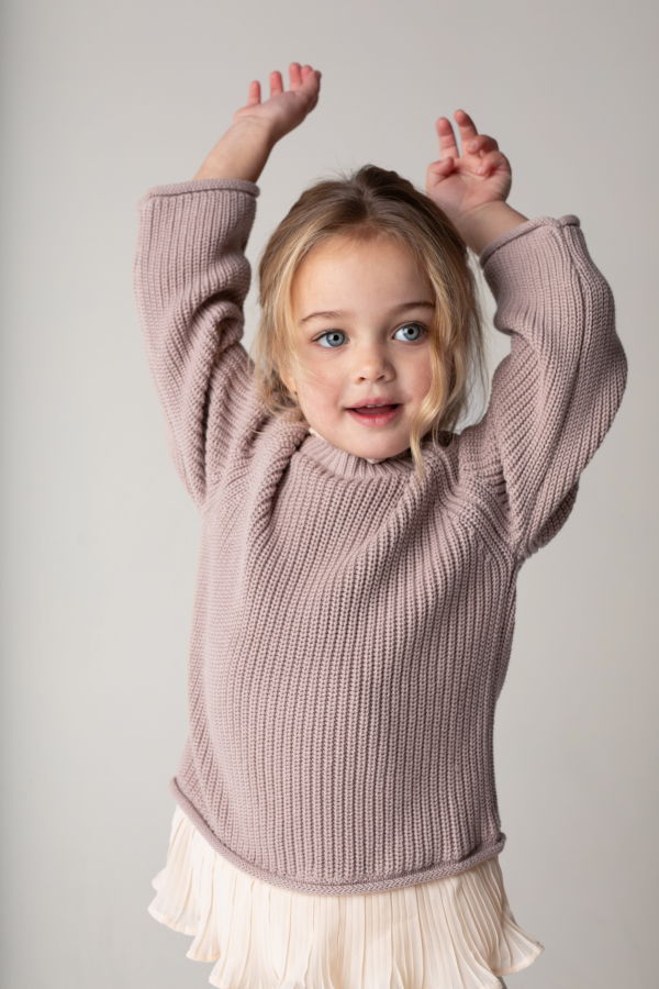 Kids Donsje Irene Sweater - Soft Taupe