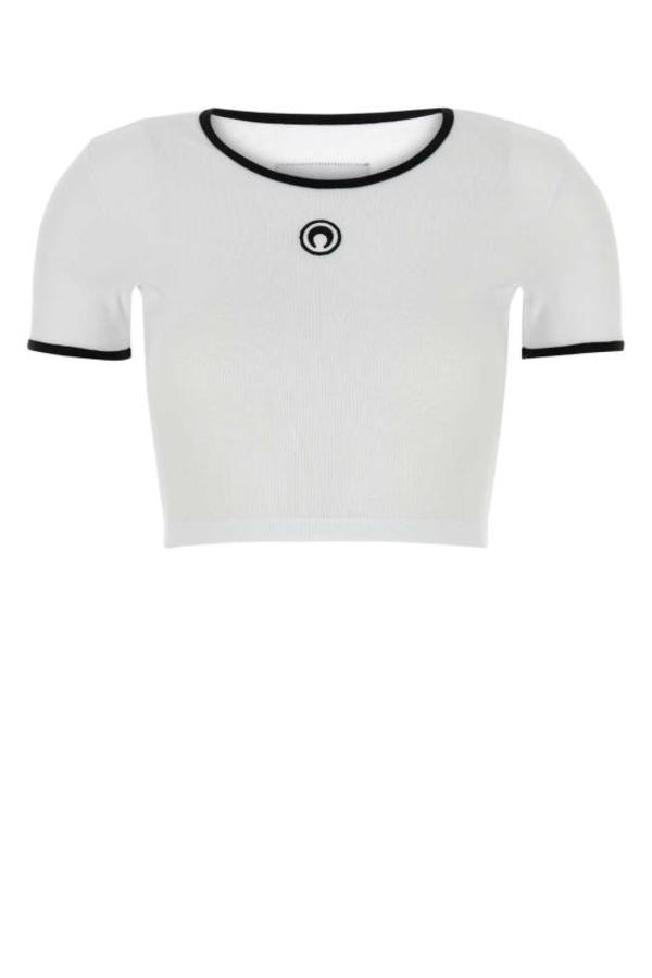 Tシャツ・カットソー MARINE SERRE Women Tunic Tops 25PWTS014ACJER0001 WH00 WHITE MARINE SERRE Top - White | Garmentory