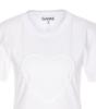 Ganni Short Sleeve T-Shirt - White - Thumbnail 4