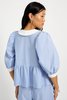 Eliza Faulkner Georgie Blouse - Blue Pinstripe - Thumbnail 9