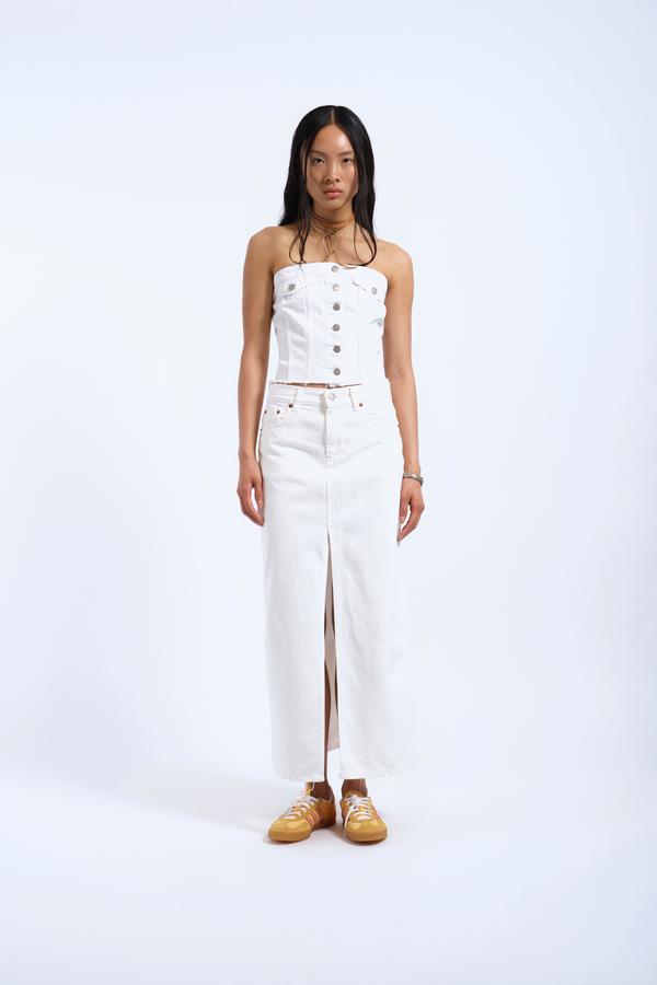 dr.denim Carli Tube Top - White dr.denim Carli Tube Top - White