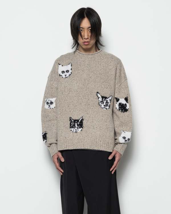 Acne Studios Jacquard Jumper - Beige | Garmentory