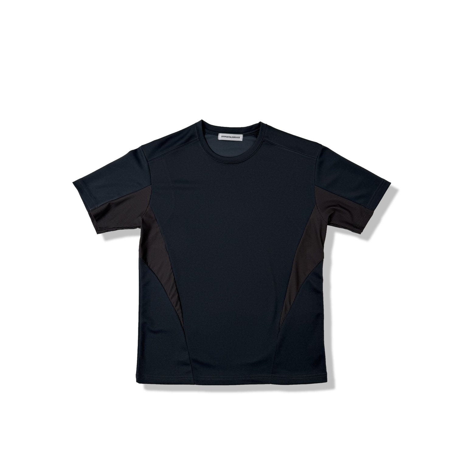 FFFPOSTALSERVICE Diffraction Knit Short Sleeve - Black & Dark Grey 