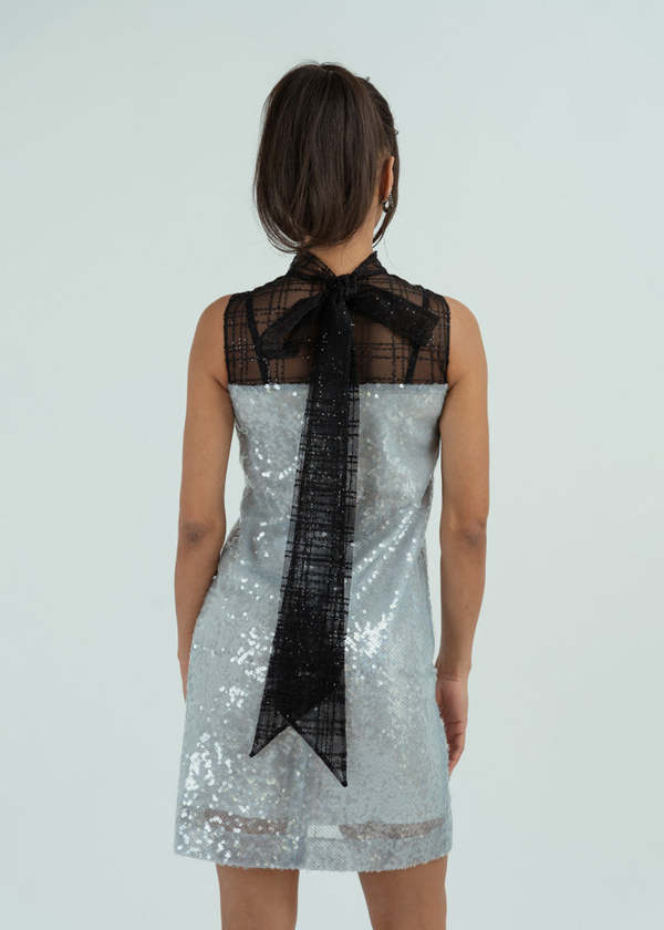 Nora Noh Textured Sequin Dress - Blue