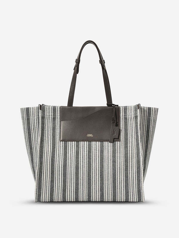 Future Classics Spread Weekender - Dark Brown x Canvas Stripes