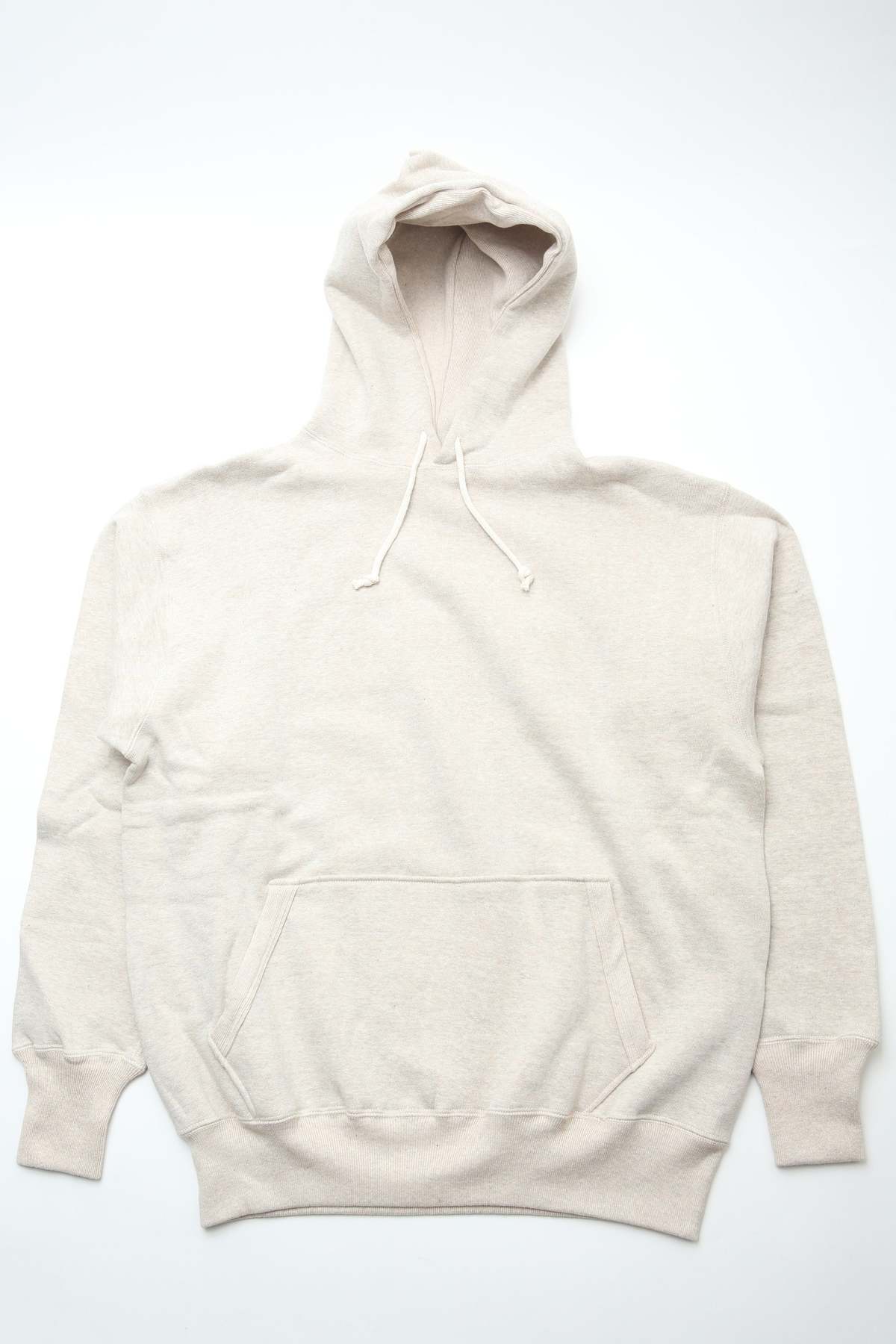 Warehouse & Co. Lot 450 Two Needle Loopwheel Hoodie - Oatmeal - Image 1 of 10