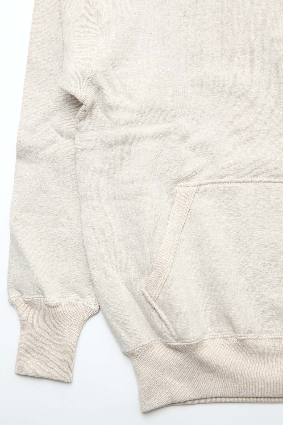 Warehouse & Co. Lot 450 Two Needle Loopwheel Hoodie - Oatmeal - Image 3 of 10