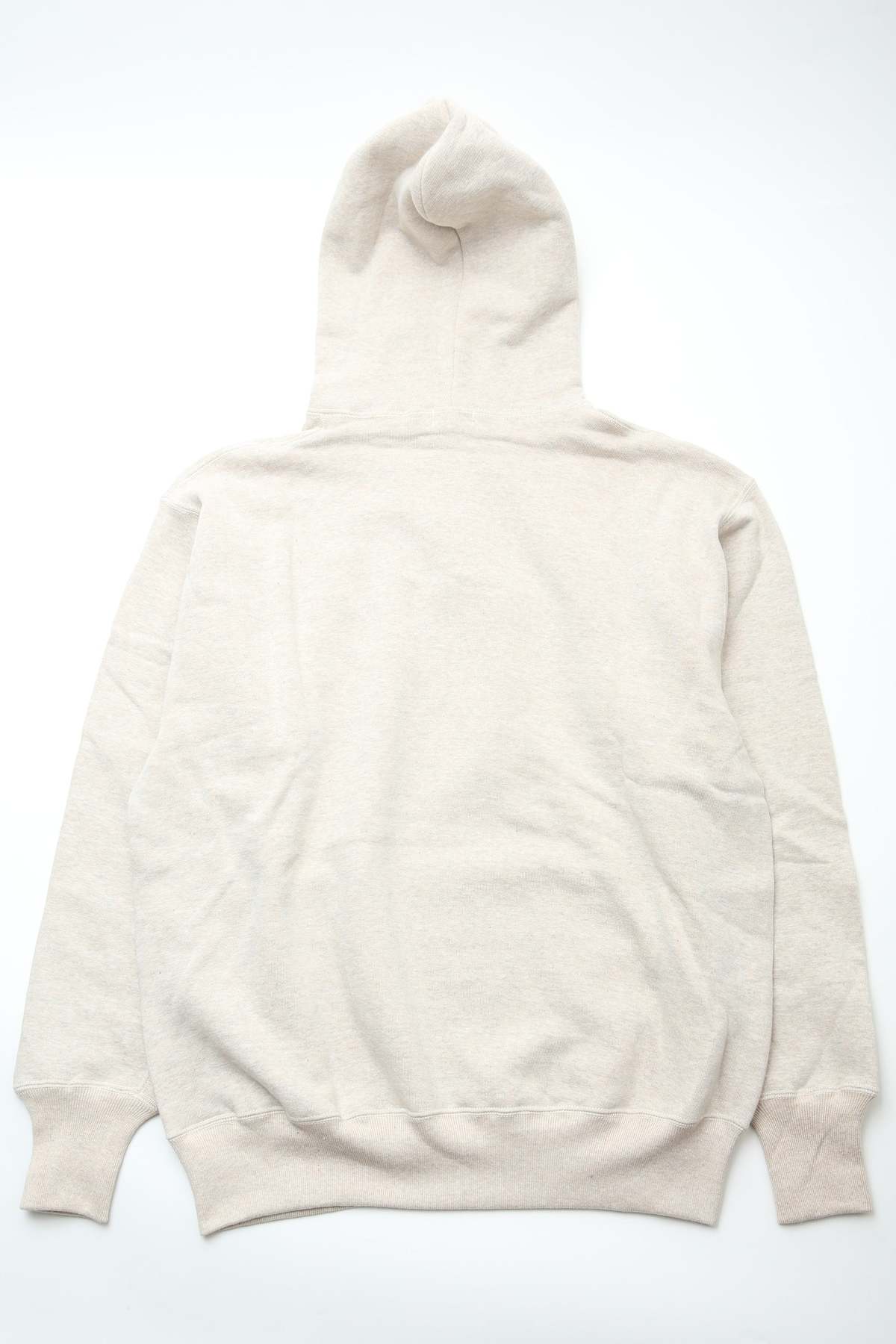 Warehouse & Co. Lot 450 Two Needle Loopwheel Hoodie - Oatmeal - Image 6 of 10