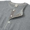 Warehouse & Co. Lot 5904 Four Needle Henley Neck Waffle Long Sleeve Shirt - Heather Grey - Thumbnail 9