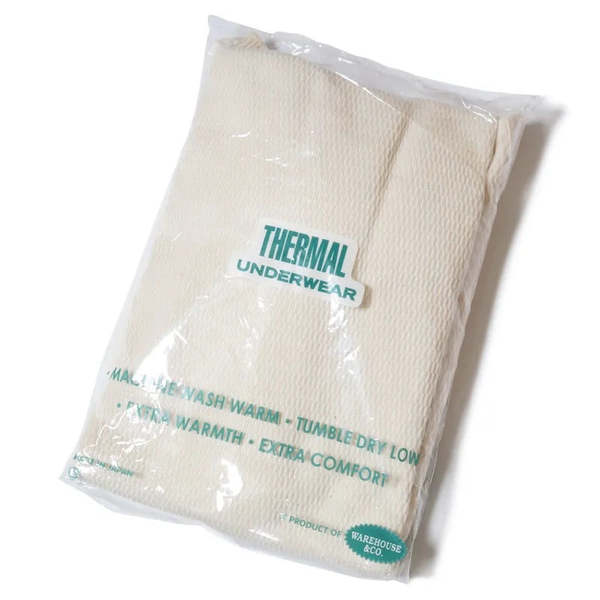 Warehouse & Co. Lot 5904 Four Needle Henley Neck Waffle Long Sleeve Shirt - Heather Grey