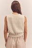 Amente Button-Down Sleeveless Sweater - Thumbnail 3