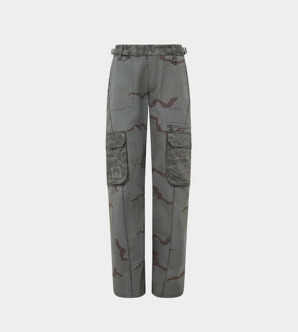 MARINE SERRE Regen Camo Cargo Pants - Dark Grey