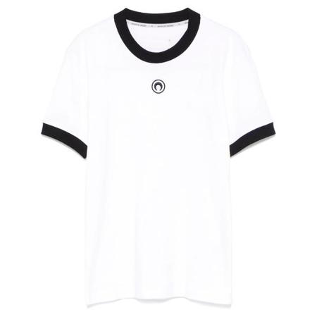 Tシャツ・カットソー MARINE SERRE SS25 T-SHIRT IN JERSEY (MTT077A CJER0009WH10) Marine Serre T-shirt In Grey Cotton | italist