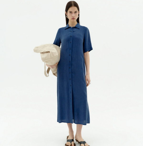 gianna blue dress Blanco by Nature | Aqua Gianna Dress main image 0