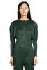 Pleats Please by Issey Miyake MC October Cardigan - Deep Green - Thumbnail 1