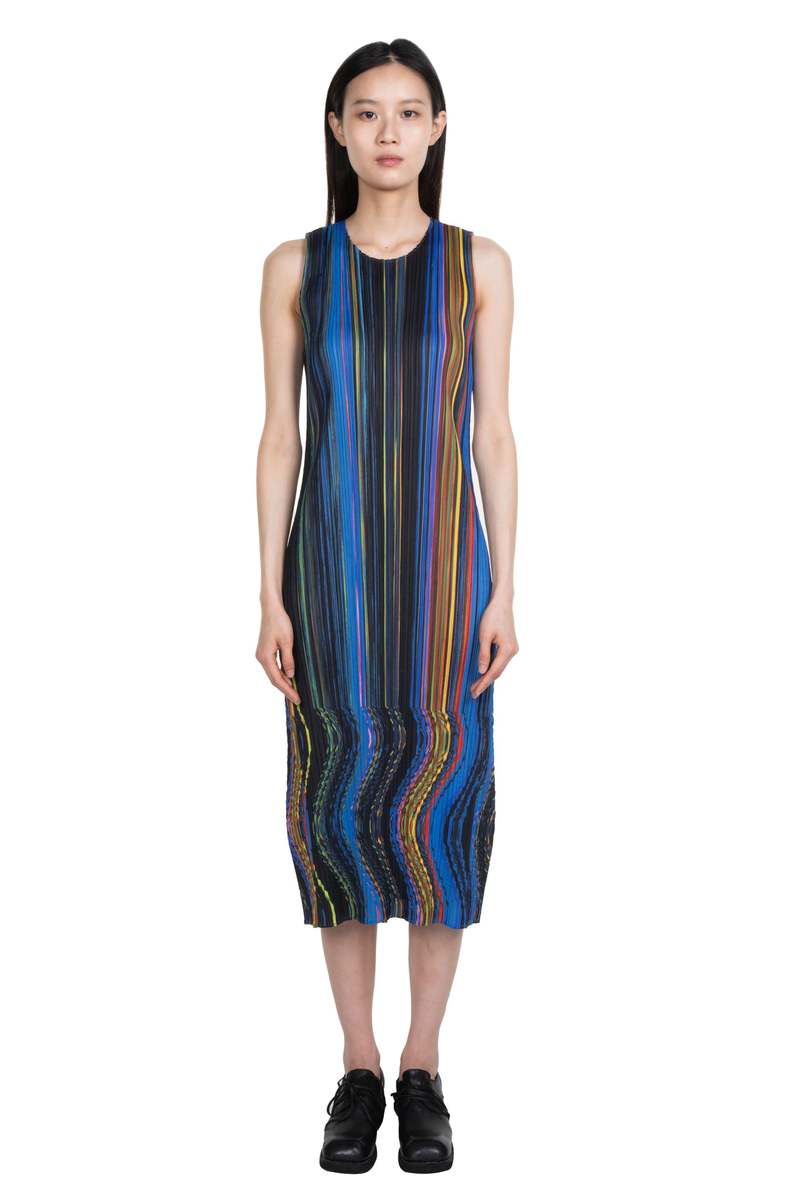Pleats Please by Issey Miyake Wrap Dress - Black | Garmentory