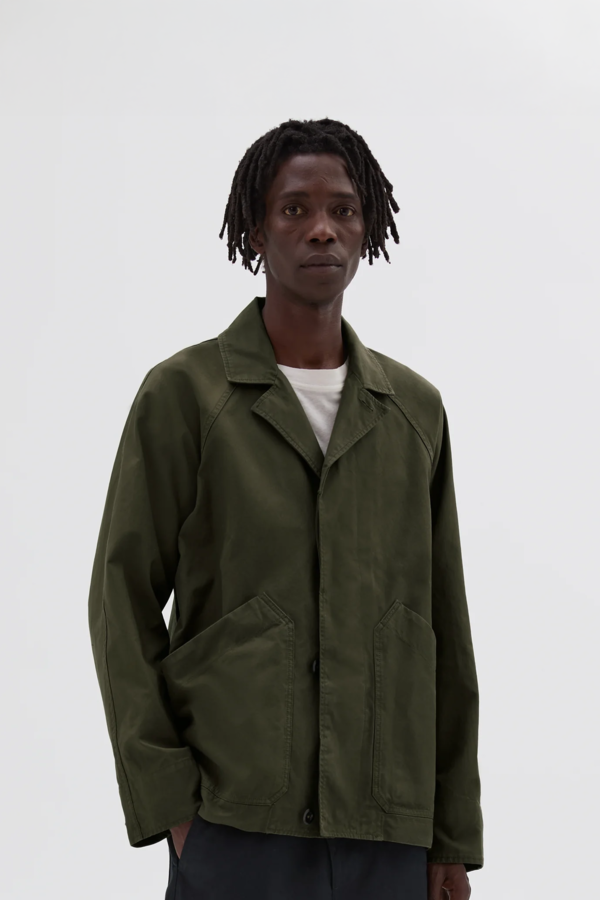 MHL.WASHED COMPACT COTTON JACKET サイズI WASHED COMPACT COTTON