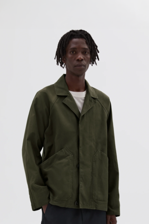 Margaret Howell Raglan Jacket - Uniform Green | Garmentory