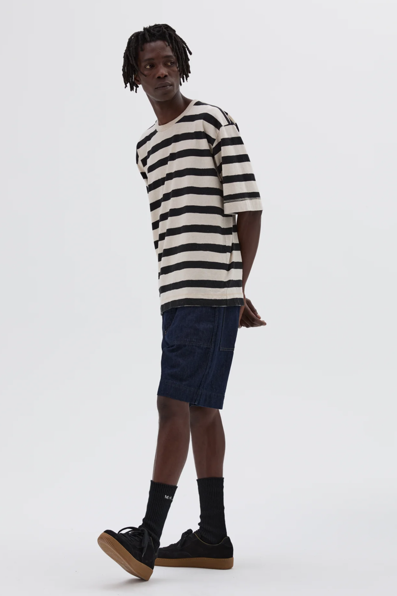 Margaret Howell T-Shape Matelot Cotton Hemp Jersey - Natural