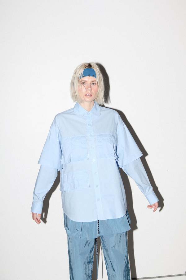 KkCo Sprint Double Button Up - Sky
