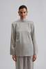 By Malina Joline Drape Back Blouse - Steel Grey - Thumbnail 1