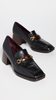Tory Burch Perrine Block Heel Loafer - Black - Thumbnail 1