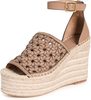 Tory Burch Basketweave Espadrille Wedges - Almond Flour - Thumbnail 1