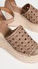 Tory Burch Basketweave Espadrille Wedges - Almond Flour - Thumbnail 2