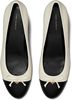 Tory Burch Cap-Toe Pump - Light Cream/Perfect Black - Thumbnail 1