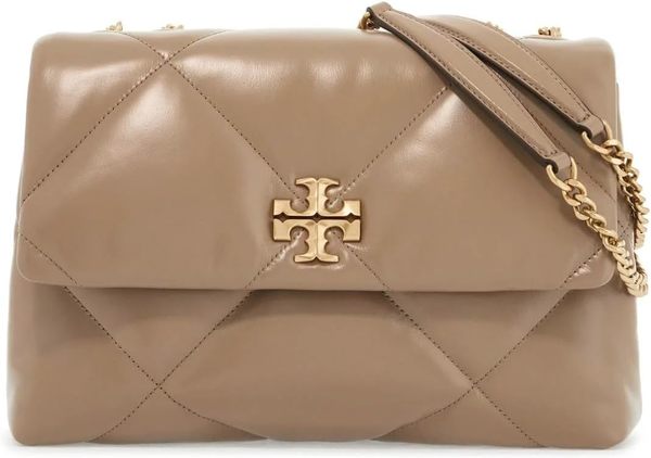 Tory Burch Kira Convertible Diamond Quilt Shoulder Bag - Taupe Oak