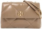 Tory Burch Kira Convertible Diamond Quilt Shoulder Bag - Taupe Oak - Thumbnail 1