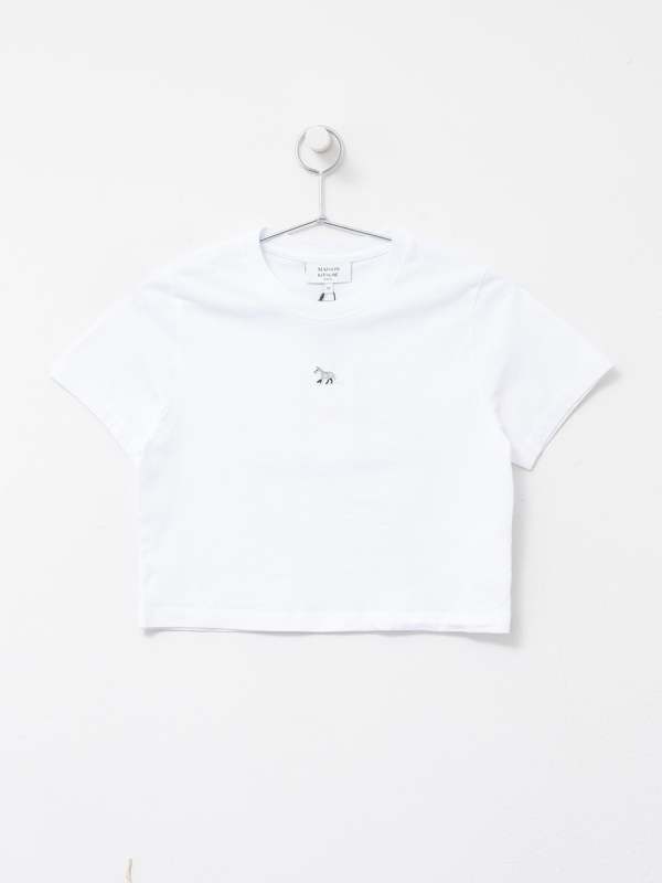 Maison Kitsun Baby Fox Patch Baby Tee-Shirt - White