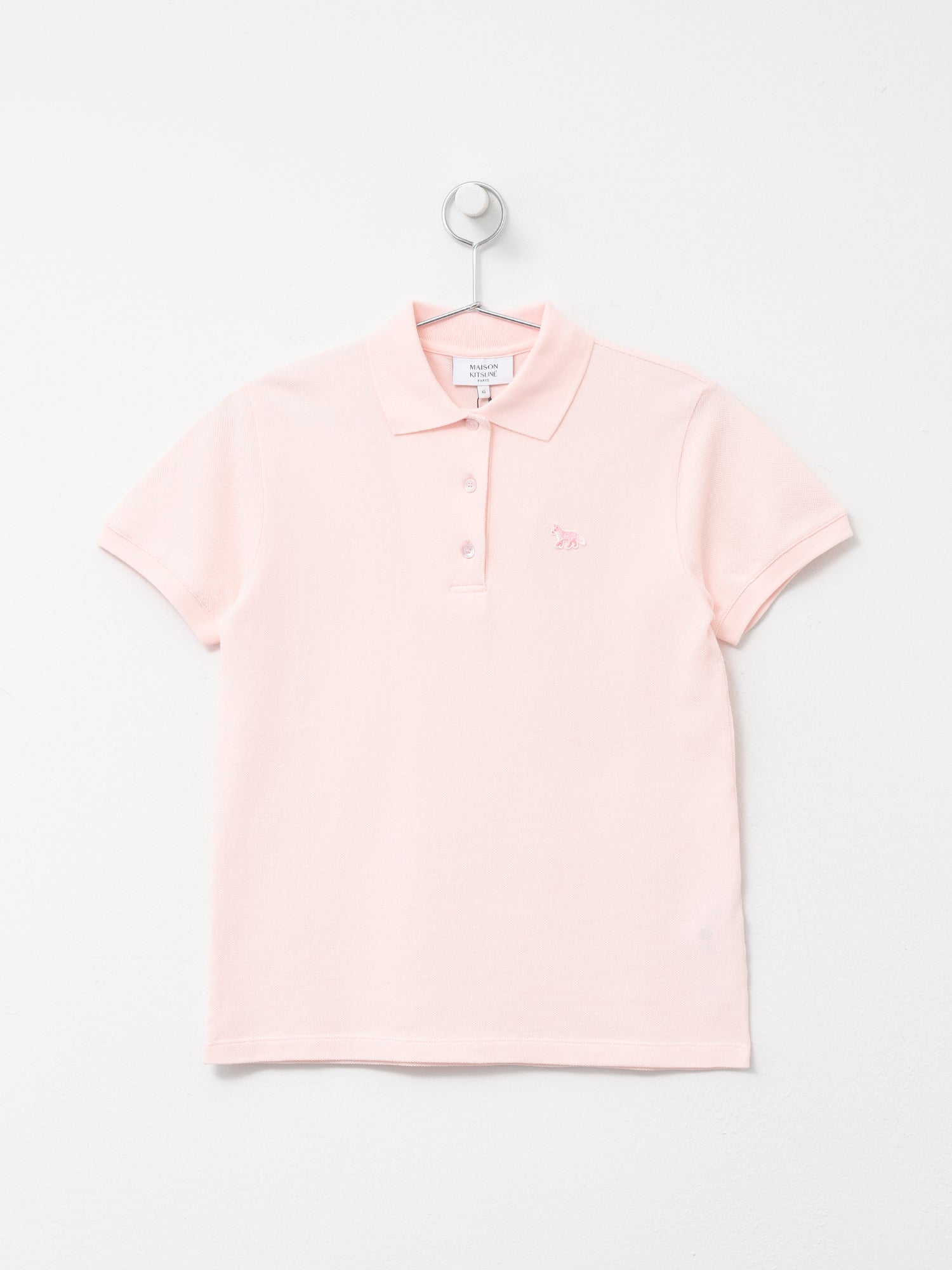 Maison Kitsuné Baby Fox Patch Regular Polo - Rosewater 0140
