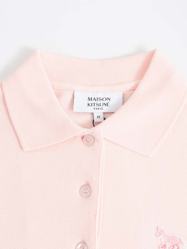 Maison Kitsuné Baby Fox Patch Regular Polo - Rosewater 0140
