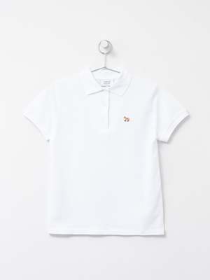 Maison Kitsuné Baby Fox Patch Regular Polo - White P100 | Garmentory