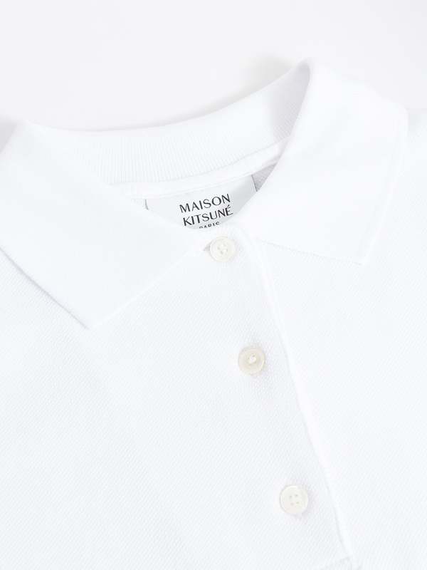 Maison Kitsuné Baby Fox Patch Regular Polo - White P100 | Garmentory