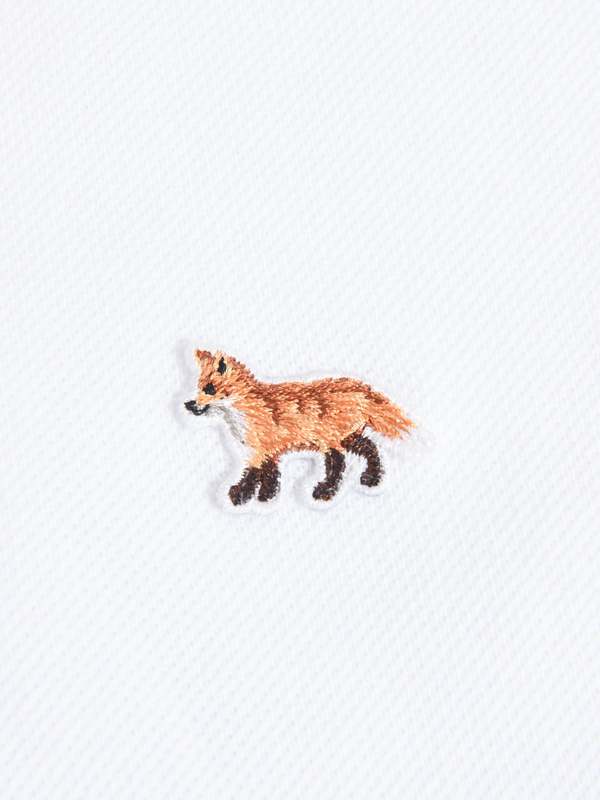 Maison Kitsuné Baby Fox Patch Regular Polo - White P100 | Garmentory