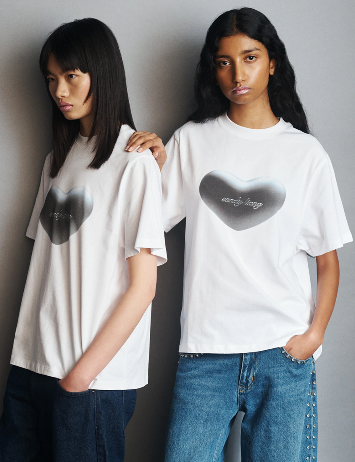 ★Sandy Liang★ ホワイト Chouchou Tシャツ Sandy Liang Chouchou Tee - White | Garmentory