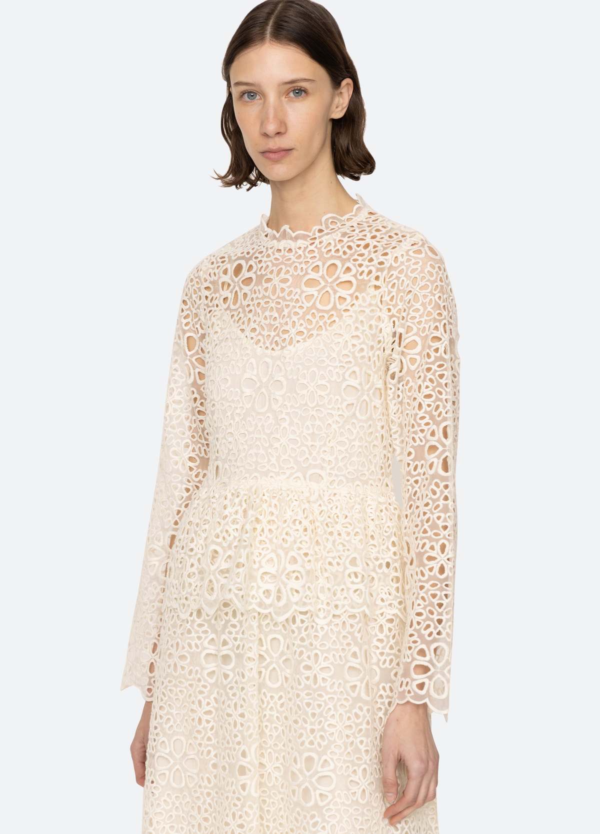 ワンピース Lumi L/S Dress sea new york Sea NY Lumi Dress - Cream | Garmentory