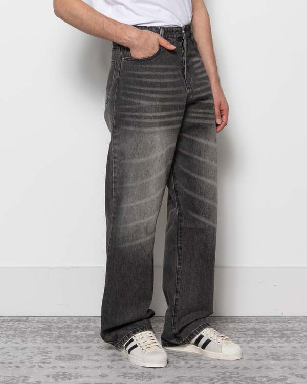 Basketcase Lax Baggy Denim - Faded Black | Garmentory