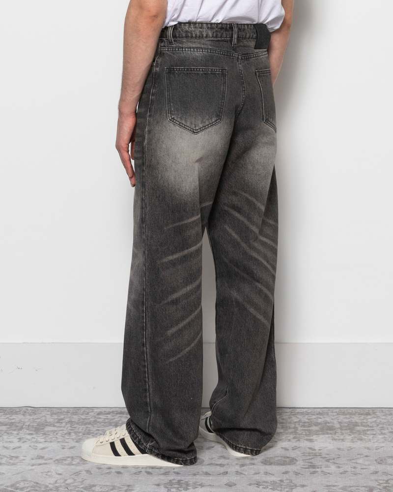 Basketcase Lax Baggy Denim - Faded Black | Garmentory