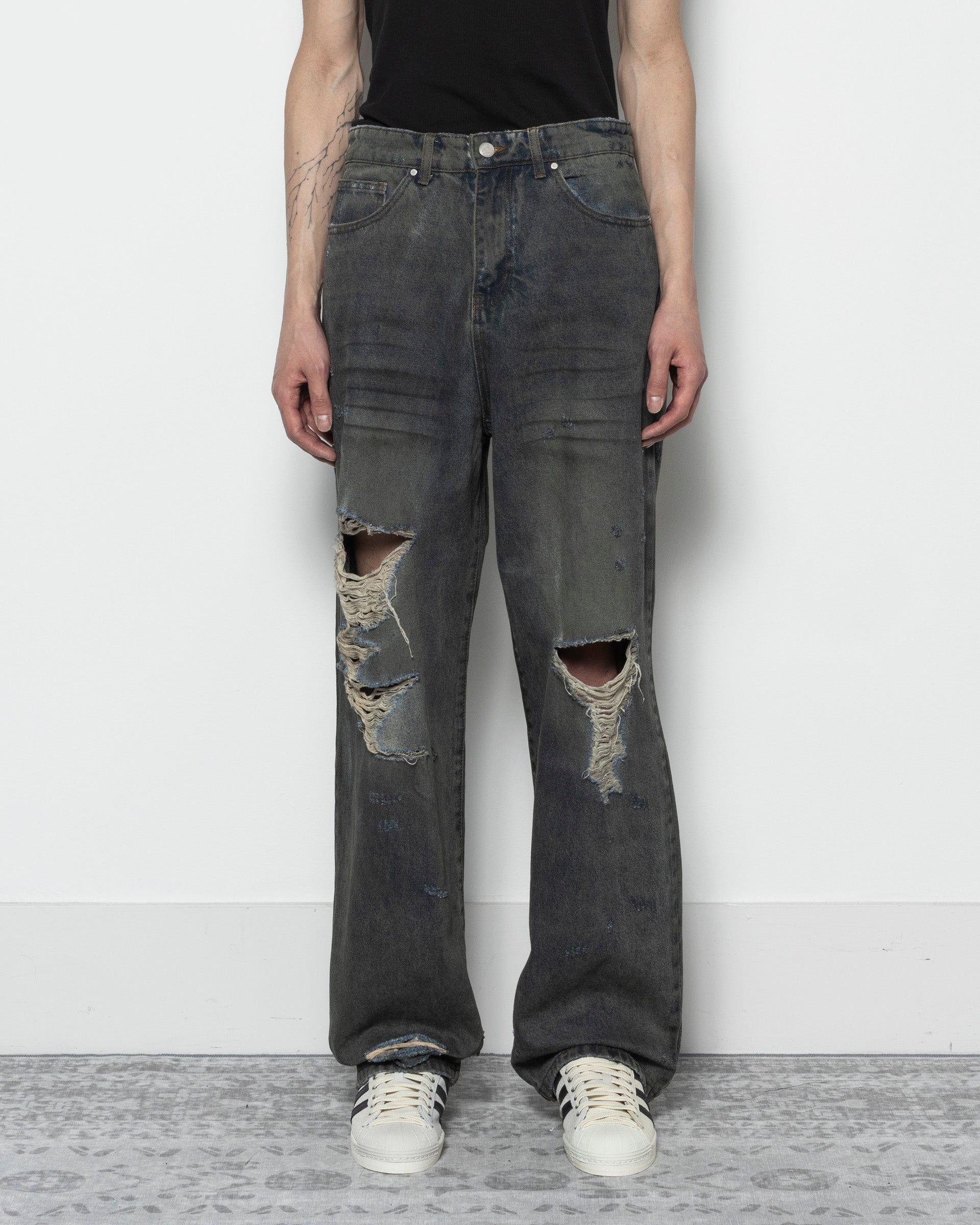 Basketcase Lax Baggy Denim - Multi | Garmentory