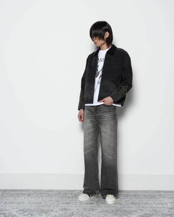 Basketcase Lax Flair Denim - Faded Black | Garmentory