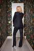 Lindsay Nicholas New York Elizabeth Tropical Weight Wool Jacket - Black - Thumbnail 6
