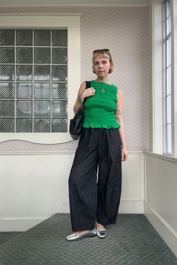 NLT Lightweight Denim Lantern Pant - Black