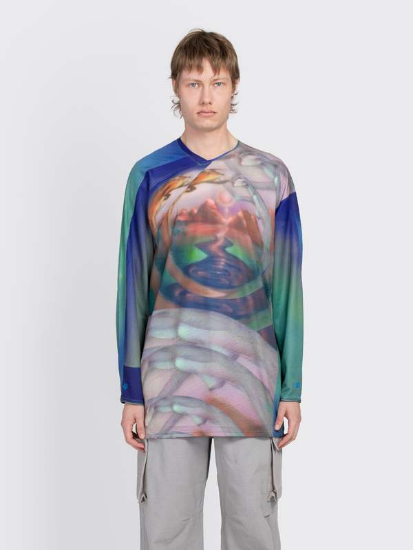 Fox x Kiko Kostadinov Long Sleeve Jersey - Dark Vin | Garmentory