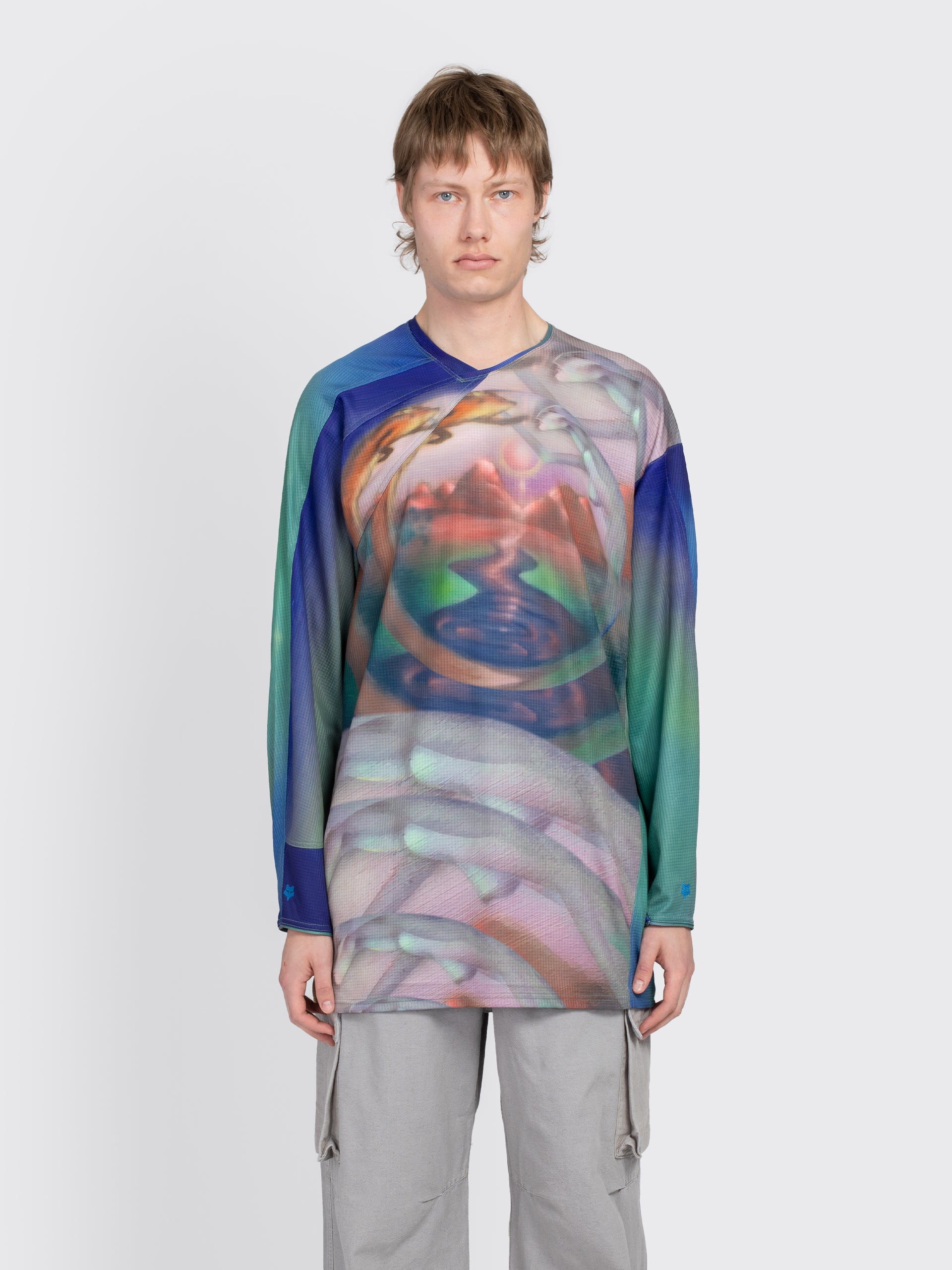 Fox x Kiko Kostadinov Long Sleeve Jersey - Dark Vin | Garmentory